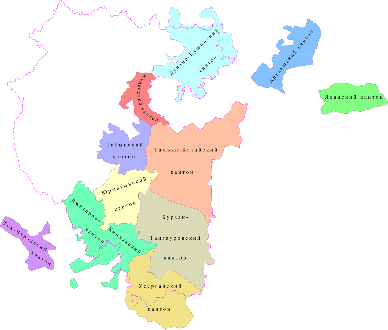 Башкир родов карта